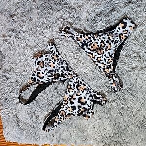 2 piece Leopard Swim Suit